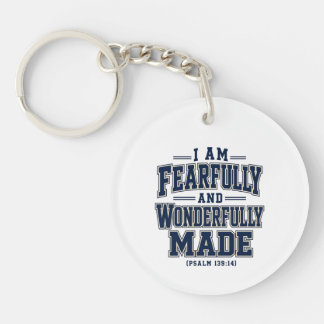 I Am Fearfully and Wonderfully Made Key Ring