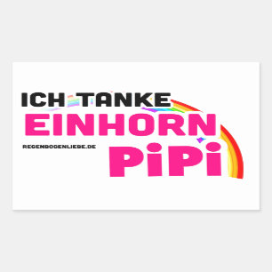 I am filling Einhornpipi Rectangular Sticker