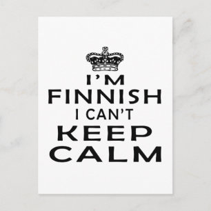 I am Finnish I can't keep calm Postcard