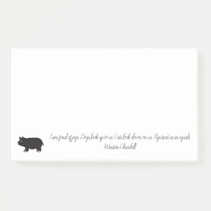 I am fond of pigs post-it notes