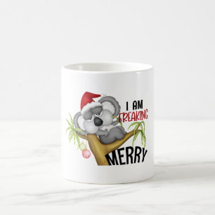 I am freaking merry - Christmas Koala Coffee Mug