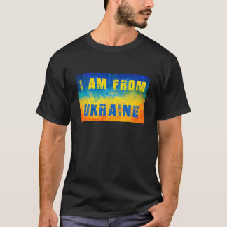 I Am From Ukraine We Stand With Ukraine Flag T-Shirt