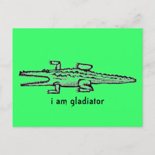 i am gladiator postcard