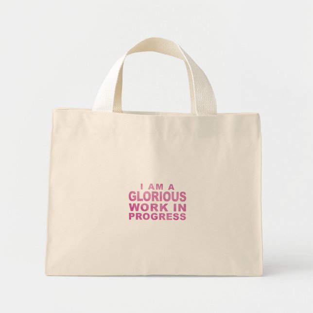 I am Glorious, Motivational, Empowering Tote Bag (Front)