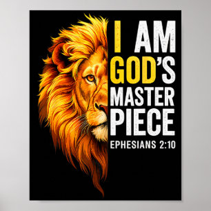 I Am God`s Masterpiece Christian Ephesians 2_20  Poster
