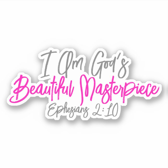 I Am God's Beautiful Masterpiece Christian (Front)