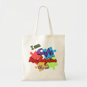 "I Am God's Masterpiece" personalised tote bag