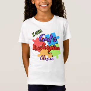 "I Am God's Masterpiece" Puzzle design t -shirt T-Shirt