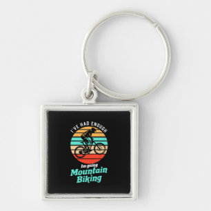 I Am Going Mountain Biking Key Ring