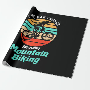 I Am Going Mountain Biking Wrapping Paper