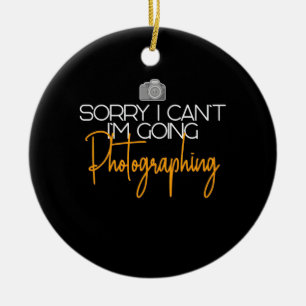 I Am Going Photographing Ceramic Tree Decoration