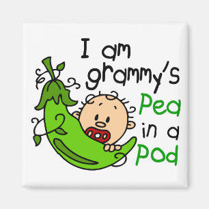 I am Grammy's Pea In A Pod Magnet