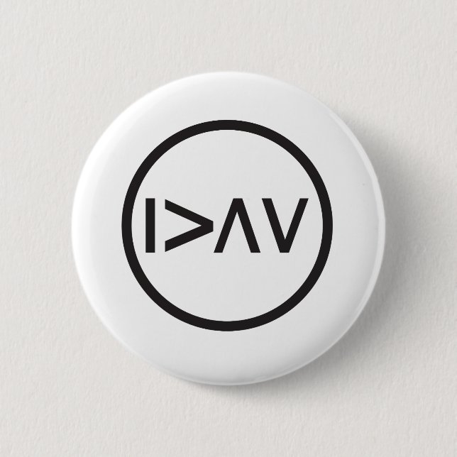 I am greater than my highs and lows 6 cm round badge (Front)