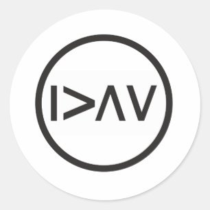 I am greater than my highs and lows classic round sticker