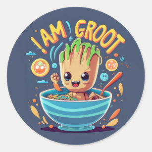 I am Groot Classic Round Sticker