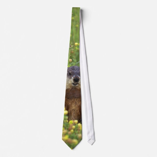 I am Groundhog Tie (Front)