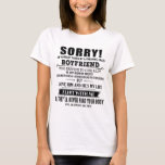 I Am have Crazy Boyfriend He Was Born in August T-Shirt<br><div class="desc">I Am have Crazy Boyfriend He Was Born in August</div>