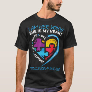 I am her voice she is my heart I wear blue for my T-Shirt