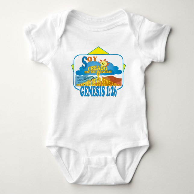 I am Here By Creation I ESP  Baby Bodysuit (Front)