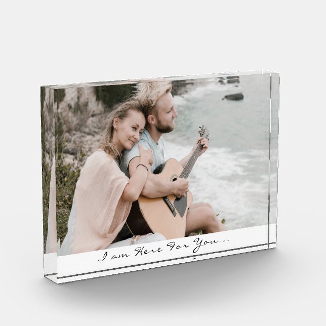 I Am Here For You Script Photo Block (Left)