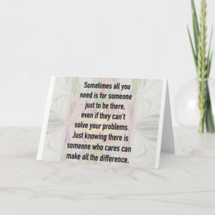 I AM "HERE FOR YOU" / SEE "YOU" SOON CARD