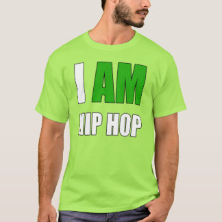 "I AM HIP HOP" GREEN LETTER TOP