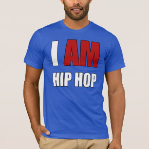 "I AM HIP HOP" RED LETTER  T-Shirt