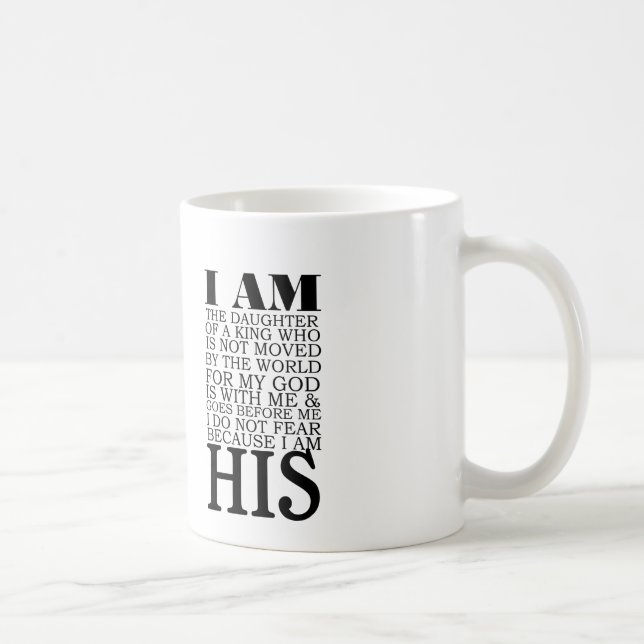 i am his jesus christ god coffee tea mug (Right)
