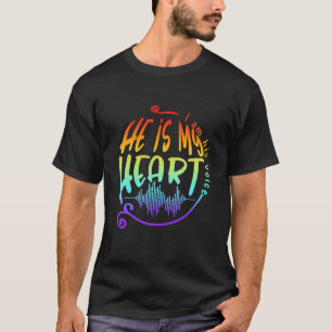 I Am His Voice He Is My Heart Autism Awareness Wa T-Shirt