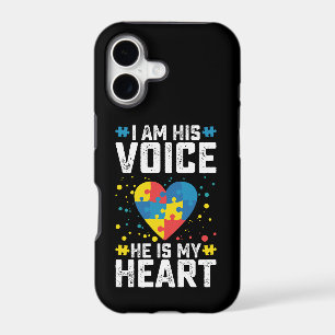 I Am His Voice He Is My Heart Autism Mum Dad