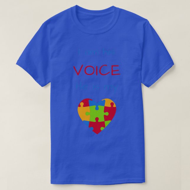 I am his Voice He is my Heart Classic TShirt (Design Front)