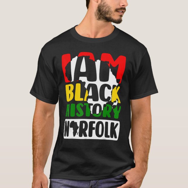 I Am History Month Africian nor folk T-Shirt (Front)