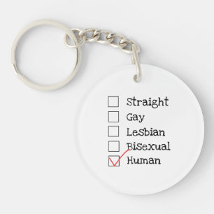 "I am Human" Key Ring