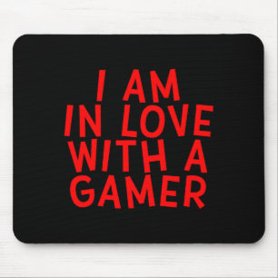 I Am In Love With A Gamer Cute Valentines Day Game Mouse Mat