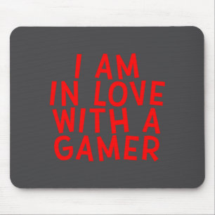 I Am In Love With A Gamer Cute Valentines Day Game Mouse Mat