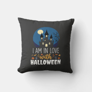 I Am In Love With Halloween Haunted Castle_1 Cushion