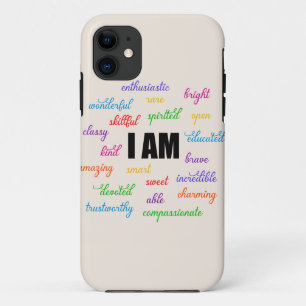 I Am Inspiration, Positive, Religious, Christian iPhone 11 Case