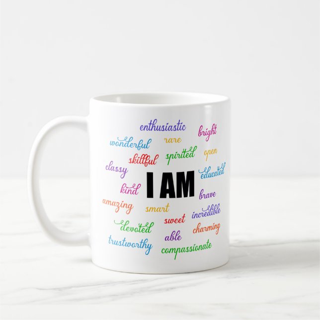I Am Inspiration, Positive, Religious, Christian Coffee Mug (Left)