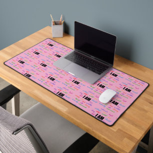 I Am Inspiration, Positive, Religious, Christian Desk Mat