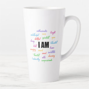 I Am Inspiration, Positive, Religious, Christian Latte Mug