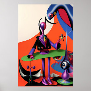 I Am Irony Man Ken Gauge Surrealism Poster