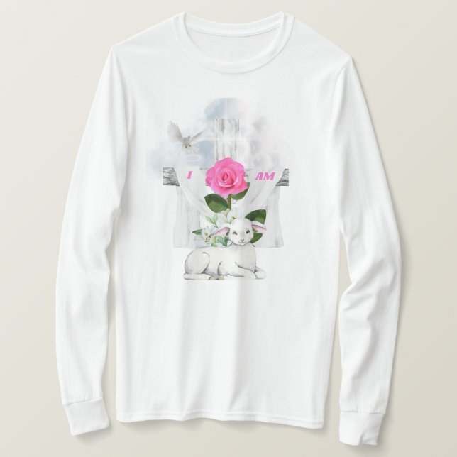 I Am Is Risen Long Sleeve Tshirt (Design Front)