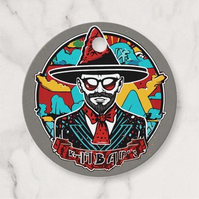 I am jinnias'  favour tags (Front)