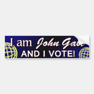 I am John Galt - and I Vote Bumper Sticker