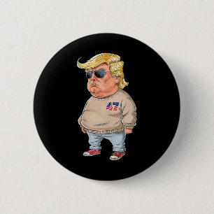 I Am Just A Chill Guy - Funny Chill Guy Meme Trump 6 Cm Round Badge