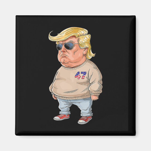 I Am Just A Chill Guy - Funny Chill Guy Meme Trump Magnet (Front)