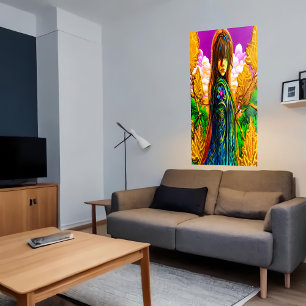 I am just a sad to day   AI Art Poster