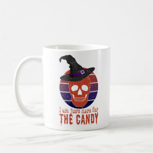 I am just here for the candy. Funny creepy design Coffee Mug
