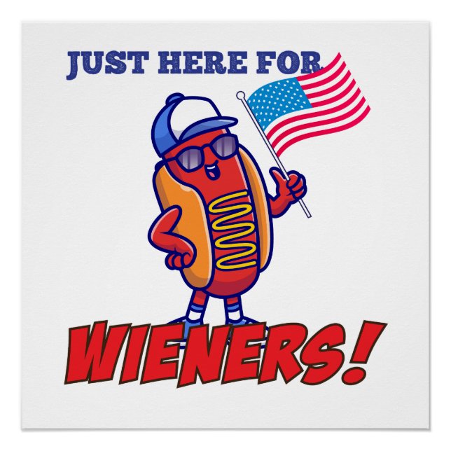 I am just here for the winers tshirt |Independence Poster (Front)