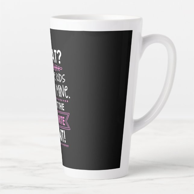 I Am Just The Favourite Aunt Latte Mug (Right)
